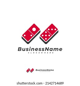 Domino card logo vector template, Creative Domino logo design concepts