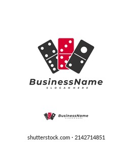 Domino card logo vector template, Creative Domino logo design concepts