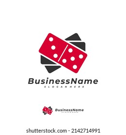 Domino card logo vector template, Creative Domino logo design concepts