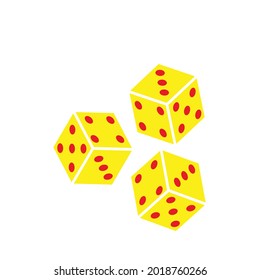 icono del vector del dado dominino, dados con color dominino