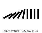 Domino effect icon Vector illustration eps