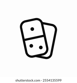 domino game icon sign vector