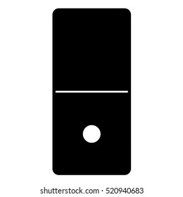 Domino game piece 0-1