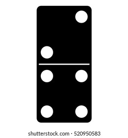Domino game piece 2-4