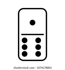 Domino game titles vector 