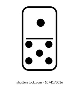 Domino game titles vector 