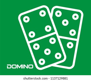 DOMINO GAME VECTOR ICON