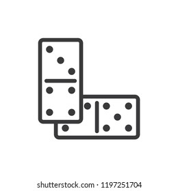 Domino game vector icon