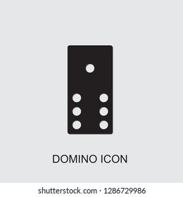domino icon . Editable filled domino icon from entertainment. Trendy domino icon for web and mobile.
