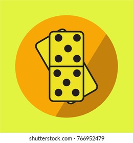 DOMINO ICON FLAT DESIGN