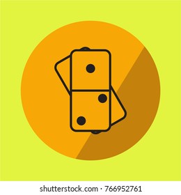 DOMINO ICON FLAT DESIGN