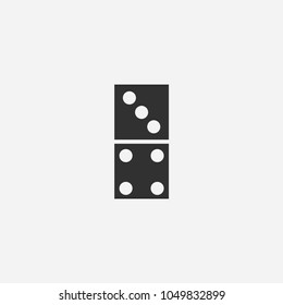 Domino icon illustration isolated vector sign symbol