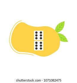 Domino icon illustration vector symbol