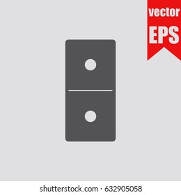 Domino icon info graphic isolated in flat style.Vector illustration.