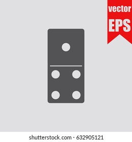 Domino icon info graphic isolated in flat style.Vector illustration.