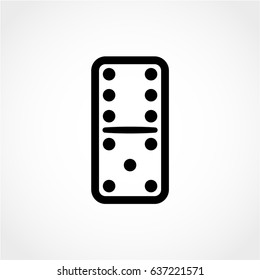 domino Icon Isolated on White Background