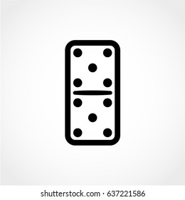 domino Icon Isolated on White Background