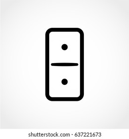 domino Icon Isolated on White Background