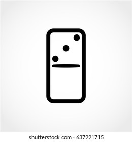 domino Icon Isolated on White Background