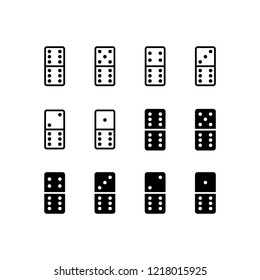 Domino Icon Logo Vector Symbol