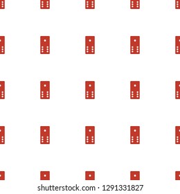 domino icon pattern seamless white background. Editable filled domino icon. domino icon pattern for web and mobile.