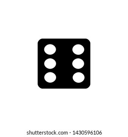 Domino icon. Table game sign