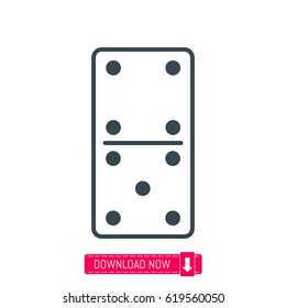 Domino icon, vector