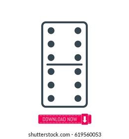 Domino icon, vector