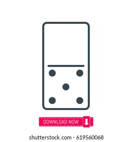 Domino icon, vector