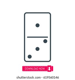 Domino icon, vector