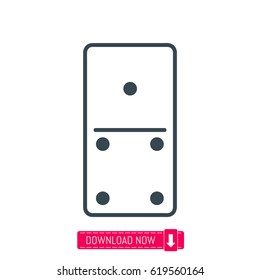 Domino icon, vector