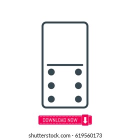 Domino icon, vector