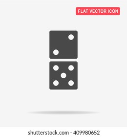 Domino icon. Vector concept illustration for design.