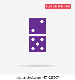 Domino icon. Vector concept illustration for design.