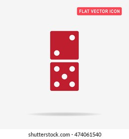 Domino icon. Vector concept illustration for design.