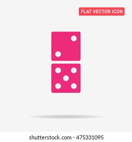 Domino icon. Vector concept illustration for design.