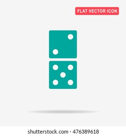 Domino icon. Vector concept illustration for design.