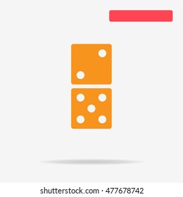 Domino icon. Vector concept illustration for design.