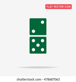 Domino icon. Vector concept illustration for design.
