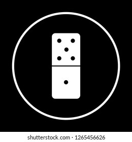 Domino icon. Vector illustration.