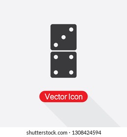 Domino Icon Vector Illustration Eps10