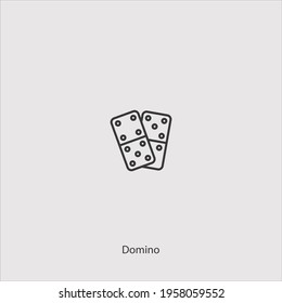 domino icon vector isolated on white background