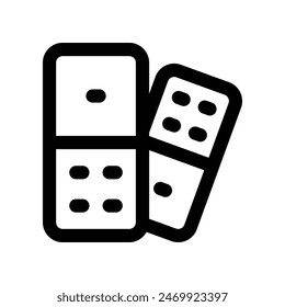 domino icon. vector line icon for your website, mobile, presentation, and logo design.