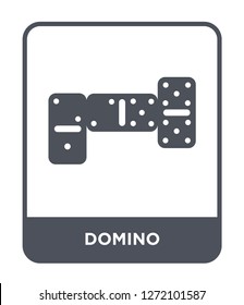 domino icon vector on white background, domino trendy filled icons from Entertainment and arcade collection, domino simple element illustration
