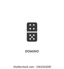 domino icon vector. domino sign on white background. domino icon for web and app