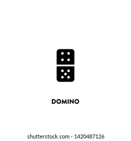 domino icon vector. domino sign on white background. domino icon for web and app