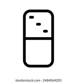 Domino Icon Vector Symbol Design Illustration