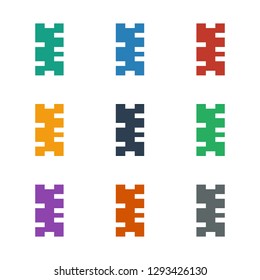 domino icon white background. Editable filled domino icon from entertainment. Trendy domino icon for web and mobile.