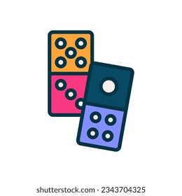 domino icon for your website, mobile, presentation, and logo design.