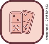 Domino Line vector Icon Design